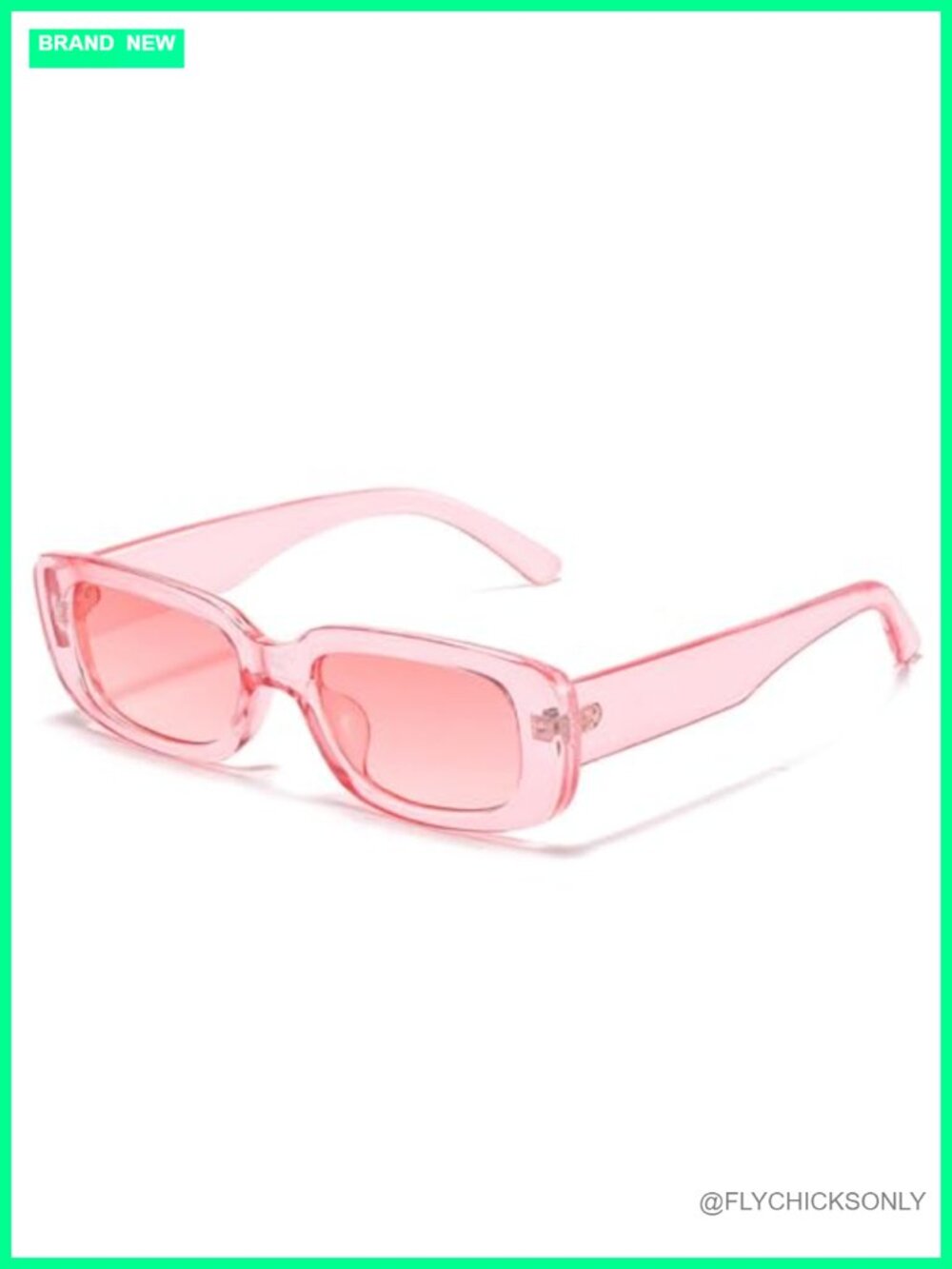Retro Rectangle Sunglasses UV400 Protection Small Square Frame